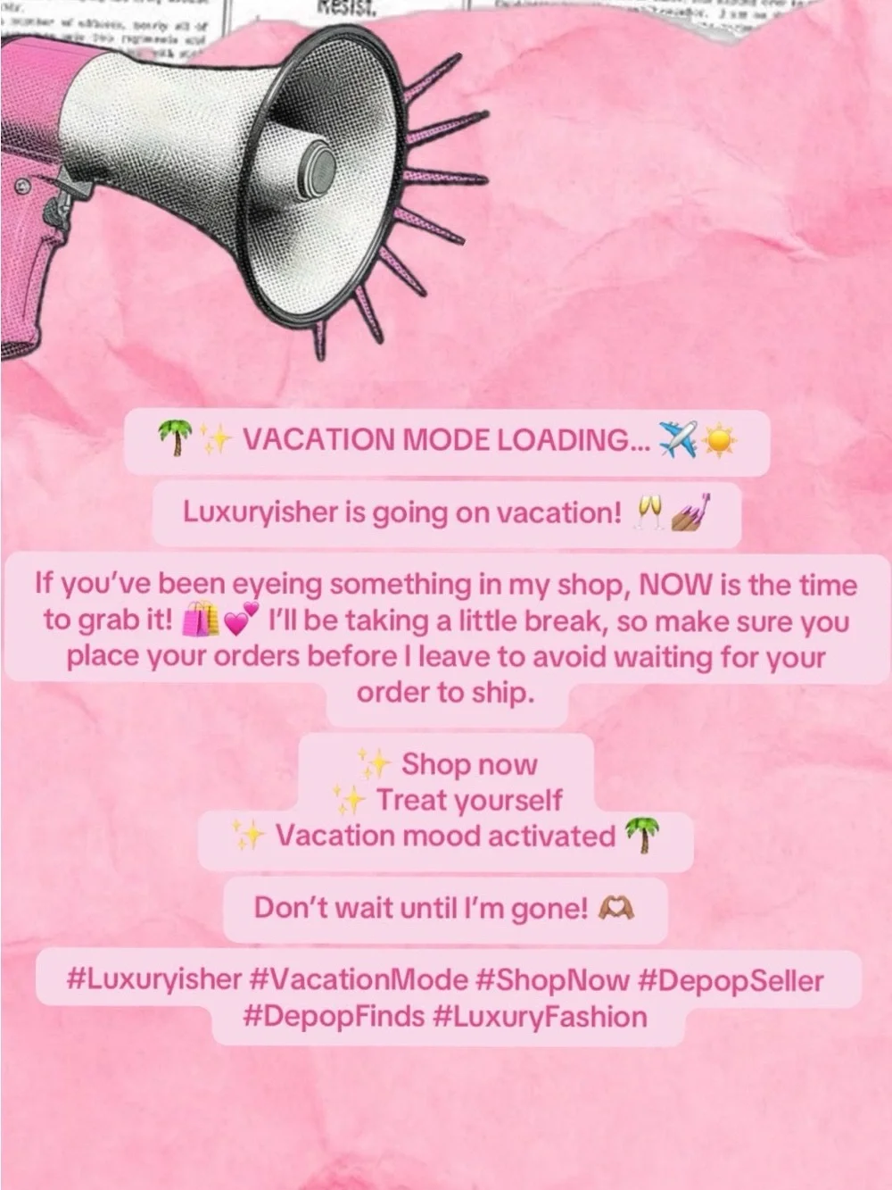 🛍️ Shop Before I Jet!